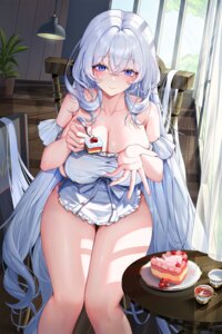 cisna_(vtuber) indie_virtual_youtuber naked_apron see_through tagme
