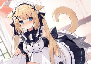 animal_ears hanazono_serena indie_virtual_youtuber maid muryo nekomimi tail