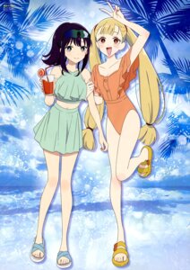 Rating: Questionable Score: 18 Tags: chou_kaguyahime! fujita_riko kaguya_(chou_kaguyahime!) megane sakayori_iroha swimsuits User: drop