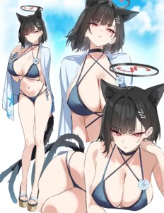 Rating: Questionable Score: 44 Tags: animal_ears bikini bikini_top blue_archive cosplay halo japanese_clothes kiryuu_kikyou nekomimi shigure swimsuits tail tsukatsuki_rio User: Arsy