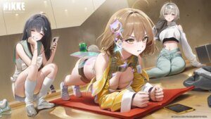 Rating: Questionable Score: 9 Tags: ameyame anis goddess_of_victory:_nikke mint_(nikke) no_bra prika see_through skirt_lift wet User: Spidey