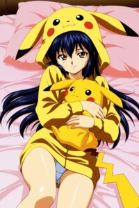 agent_aika ai aika_(series) cosplay crossover golden_delmo pantsu petoriyacowa_rie pikachu pokemon