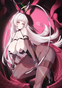 Rating: Questionable Score: 4 Tags: animal_ears annasui_factory azur_lane bunny_ears bunny_girl garter heels no_bra pantyhose yorck_(azur_lane) User: VigorousMMM