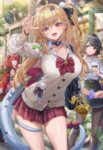 Rating: Questionable Score: 44 Tags: cissia cleavage ellen_joe garter open_shirt pantyhose seifuku sweater tail torino_akua ukinami_yuzuha zenless_zone_zero User: Anonymous