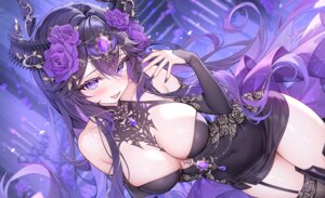 Rating: Questionable Score: 134 Tags: alllisso dress horns indie_virtual_youtuber no_bra stockings thighhighs unjaded User: Anonymous