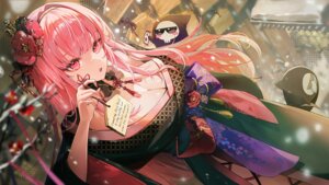 Rating: Questionable Score: 25 Tags: happyongdal hololive hololive_english japanese_clothes mori_calliope no_bra open_shirt wallpaper User: Anonymous