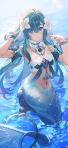 Rating: Questionable Score: 42 Tags: genshin_impact mermaid monster_girl swkl:d tail vodyanitsa wet User: charunetra