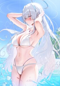 Rating: Questionable Score: 51 Tags: bikini blue_archive halo swimsuits ushio_noa wet yampa User: Anonymous