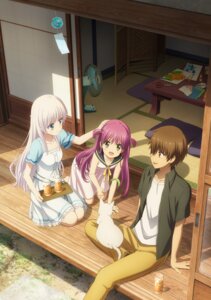 dress katou_umi key naruse_shiroha neko summer_dress summer_pockets tagme takahara_hairi