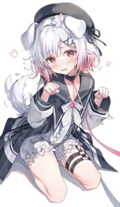 animal_ears garter inumimi mahou_shoujo_no_majo_saiban sakuraba_ema seifuku tail umou_(umouawa)