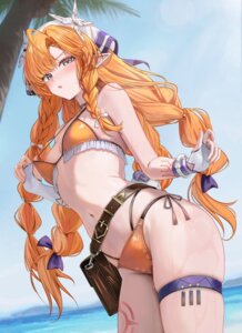 Rating: Questionable Score: 90 Tags: bikini garter pointy_ears ruzhai sigrika swimsuits tattoo undressing wet wuthering_waves User: lacepanties