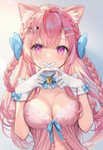 Rating: Questionable Score: 54 Tags: animal_ears aria_(ariacue) indie_virtual_youtuber lingerie nekomimi yuuki_sakuna User: Anonymous