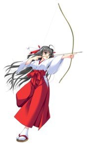 debonosu kagura_shinpuuki miko weapon yamamoto_kazue