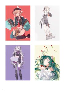 Rating: Safe Score: 8 Tags: animal_ears asian_clothes eyepatch garter hechima heels horns nekomimi see_through stockings thighhighs User: himeno_nanako