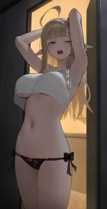 Rating: Questionable Score: 57 Tags: indie_virtual_youtuber lingerie mizoshi-x no_bra pantsu pointy_ears underboob User: 弱受猫