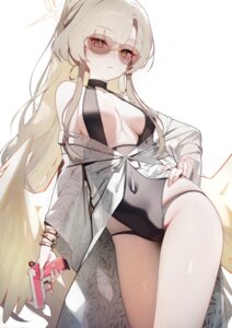 Rating: Questionable Score: 28 Tags: angel blue_archive gun kirifuji_nagisa megane ribiadan see_through swimsuits wings User: BattlequeenYume