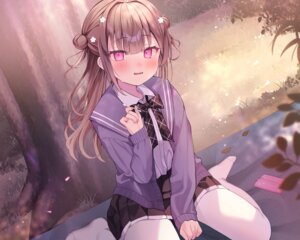 ebihara_beniko pantyhose raro seifuku sweater