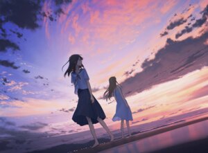 Rating: Safe Score: 11 Tags: dress landscape o-bana seifuku summer_dress User: charunetra