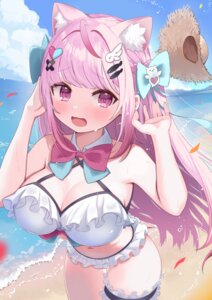 Rating: Questionable Score: 27 Tags: animal_ears bikini garter indie_virtual_youtuber nekomimi swimsuits wet yamato_mato1 yuuki_sakuna User: 弱受猫