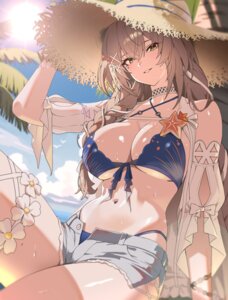 Rating: Questionable Score: 72 Tags: bianca_(punishing:_gray_raven) bikini garter nvl open_shirt punishing:_gray_raven swimsuits wet User: VigorousMMM