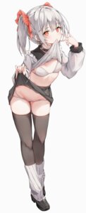 bra henzer loli pantsu see_through shirt_lift skirt_lift thighhighs