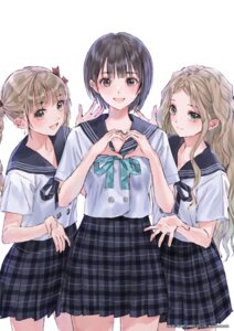 Rating: Safe Score: 13 Tags: blue_reflection kishida_mel koei_tecmo seifuku shijou_raimu shijou_yuzuki shirai_hinako User: himeno_nanako