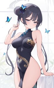 blue_archive chinadress halo no_bra nopan poinia ryuuge_kisaki