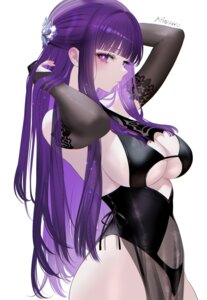 707arisu fern leotard no_bra see_through sousou_no_frieren