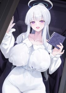 Rating: Questionable Score: 7 Tags: blue_archive erect_nipples halo no_bra pajama ushio_noa xiujia_yihuizi User: lacepanties