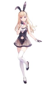 animal_ears ayase_saki bunny_ears bunny_girl gimai_seikatsu heels hiten see_through thighhighs