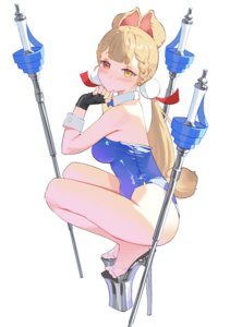 alice_thymefield animal_ears bunny_ears bunny_girl heels heterochromia no_bra sword tail wonbin_lee zenless_zone_zero