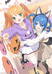 Rating: Safe Score: 41 Tags: amiami amico animal_ears dress halloween kani_biimu lilco nekomimi see_through tail thighhighs User: himeno_nanako