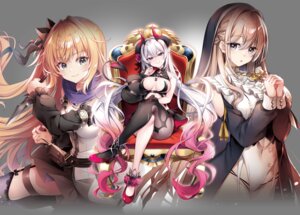 Rating: Questionable Score: 24 Tags: ensemble_(company) fishnets garter heels hiiragi_ringo horns leotard mizuki_yuuma nanotaro no_bra nun pantsu pointy_ears skirt_lift stockings tail thighhighs transparent_png weapon User: moonian