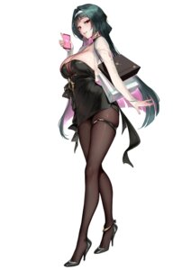 astra_yao cianyo dress garter heels no_bra pantyhose see_through zenless_zone_zero