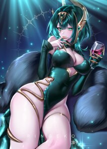 dress garter genshin_impact nefer no_bra nopan ringeko-chan