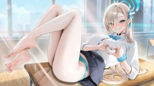 Rating: Questionable Score: 56 Tags: blue_archive buko_(bukosuki) feet halo ichinose_asuna pantsu seifuku skirt_lift thong wet User: Genex