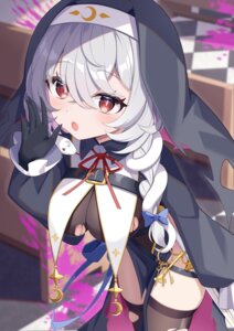 elegant1266 garter nun thighhighs torn_clothes