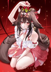 Rating: Questionable Score: 44 Tags: animal_ears christmas dress no_bra ringeko-chan tail ye_shunguang zenless_zone_zero User: VigorousMMM