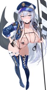 Rating: Questionable Score: 69 Tags: fishnets garter heels leotard nipple_slip no_bra nopan see_through sg_(satoumogumogu) sion_alfine thighhighs wet User: Arsy