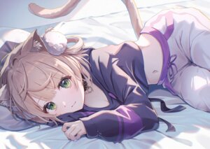 animal_ears cleavage cosplay hololive hololive_gamers indie_virtual_youtuber nekomata_okayu nekomimi shigure_ui_(vtuber) tail toki_(toki_ship8)