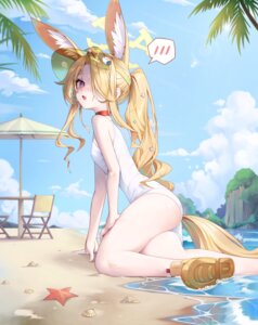 Rating: Safe Score: 40 Tags: animal_ears blue_archive halo heavenly_rabbit kitsune swimsuits tail wet yurizono_seia User: KenB