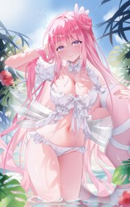 bikini dorothy_(nikke) goddess_of_victory:_nikke jingying_baobao_shanliangliang see_through swimsuits wet wings