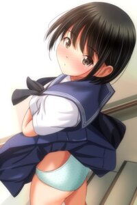 loli matsunaga_kouyou pantsu seifuku skirt_lift
