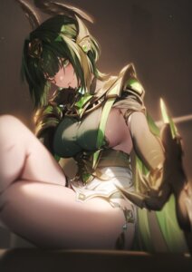 armor garter genshin_impact genyaky nefer no_bra