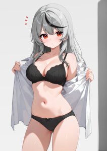 Rating: Questionable Score: 35 Tags: bra dress_shirt hololive open_shirt otokucha pantsu sakamata_chloe undressing User: Anonymous