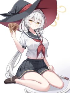 blue_archive halo seifuku shirao_eri sob_(submar1089) witch