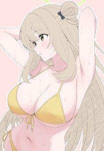 bikini blue_archive halo izayoi_nonomi mistel_(sukebemistel) swimsuits wet