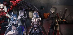 fishnets maid mecha_musume no_bra punishing:_gray_raven tagme weapon