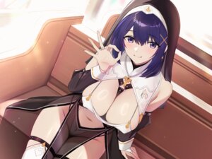 Rating: Questionable Score: 34 Tags: bee_doushi erect_nipples garter leotard no_bra nopan nun see_through stockings thighhighs User: Arsy
