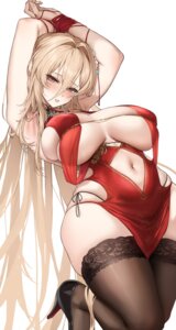 Rating: Questionable Score: 46 Tags: asian_clothes azur_lane bondage heels implacable_(azur_lane) l_ract no_bra thighhighs User: VigorousMMM